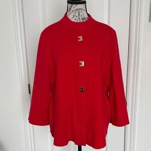 Contemporaine Red Jacket with Gold Accents🍒